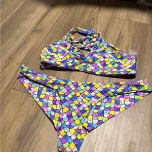 Moana Bikini Multicolor Mermaid Scale Bikini